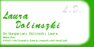 laura dolinszki business card